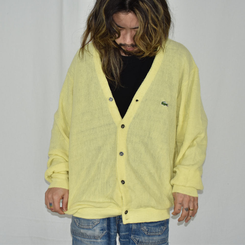 80’s IZOD LACOSTE 糸巻きタグ カーディガン 240121H