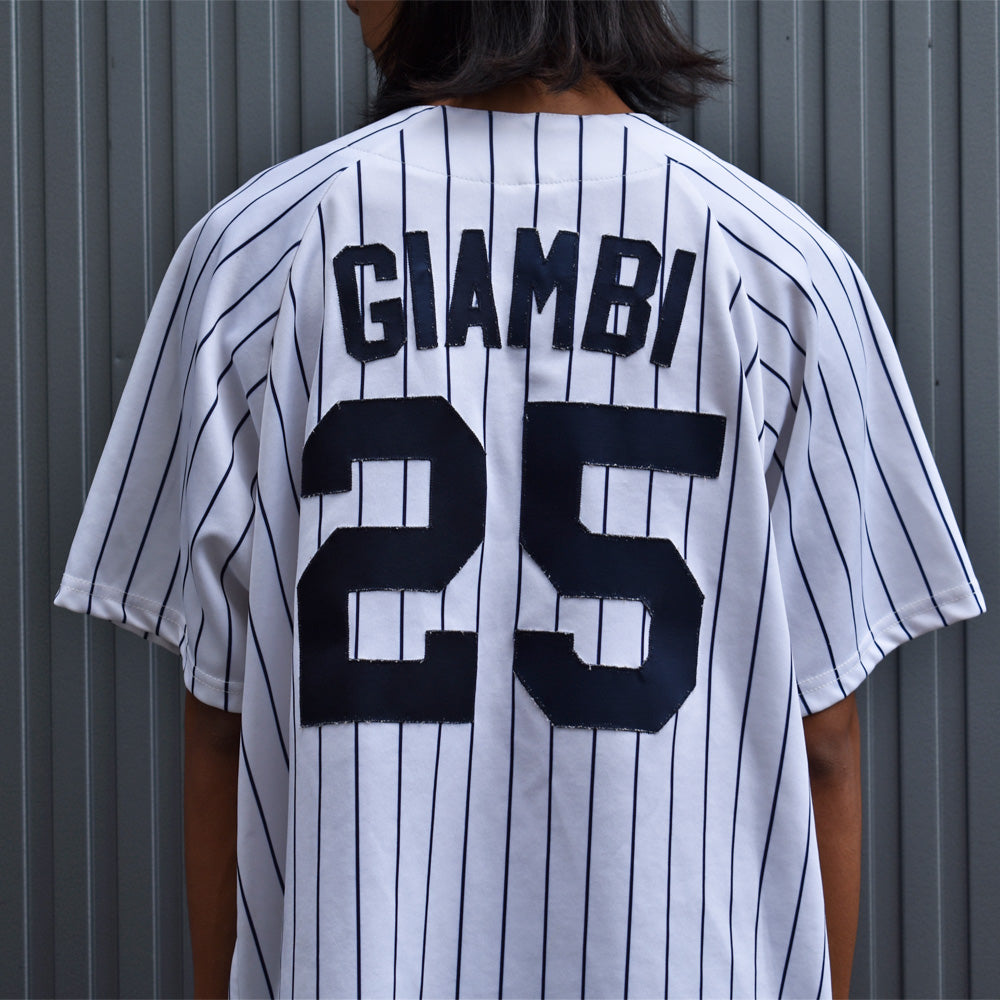 Y2K Majestic “MLB NY Yankees / Jason Giambi #25” ベースボールシャツ USA製 221003H
