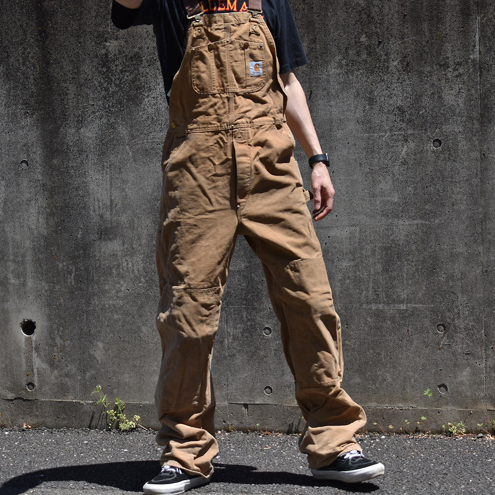 80-90's Carhartt ダブルニー! ダック オーバーオール USA製 240501