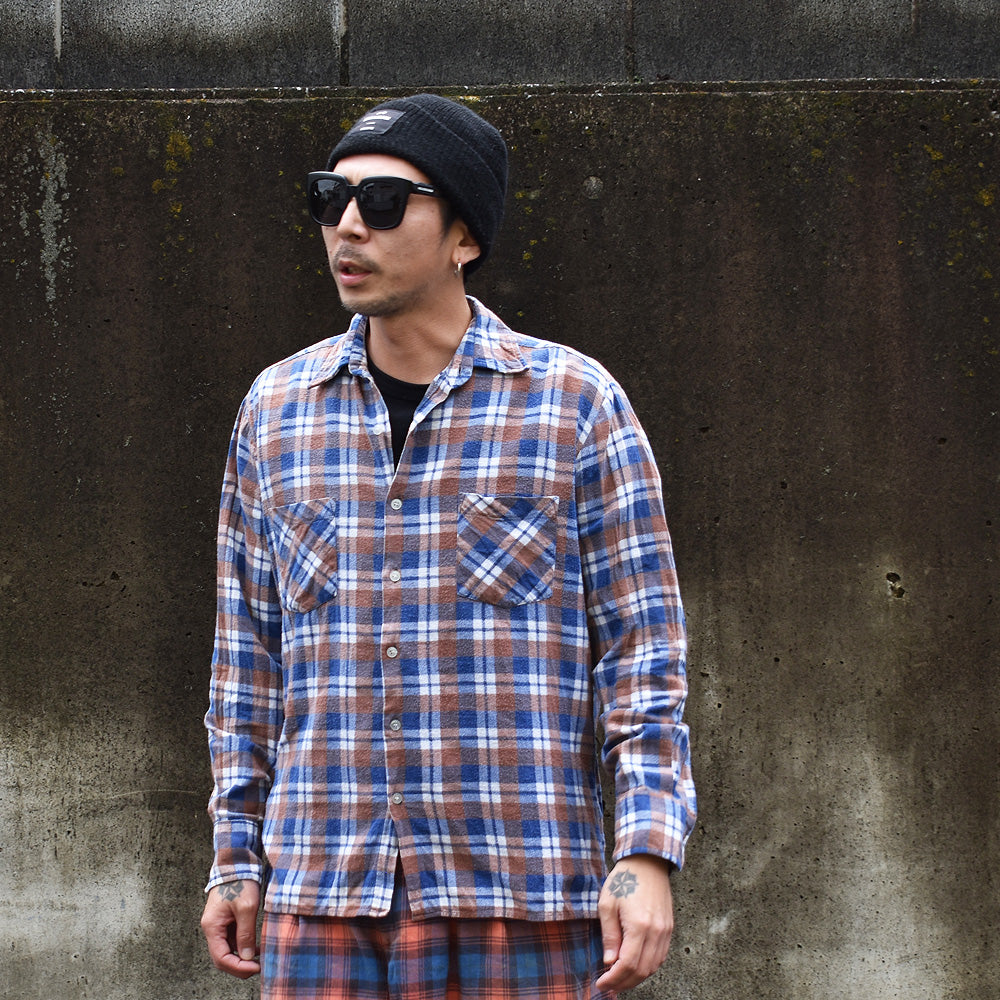 90's Dickies/ディッキーズ チェック ライト フランネルシャツ 230910H