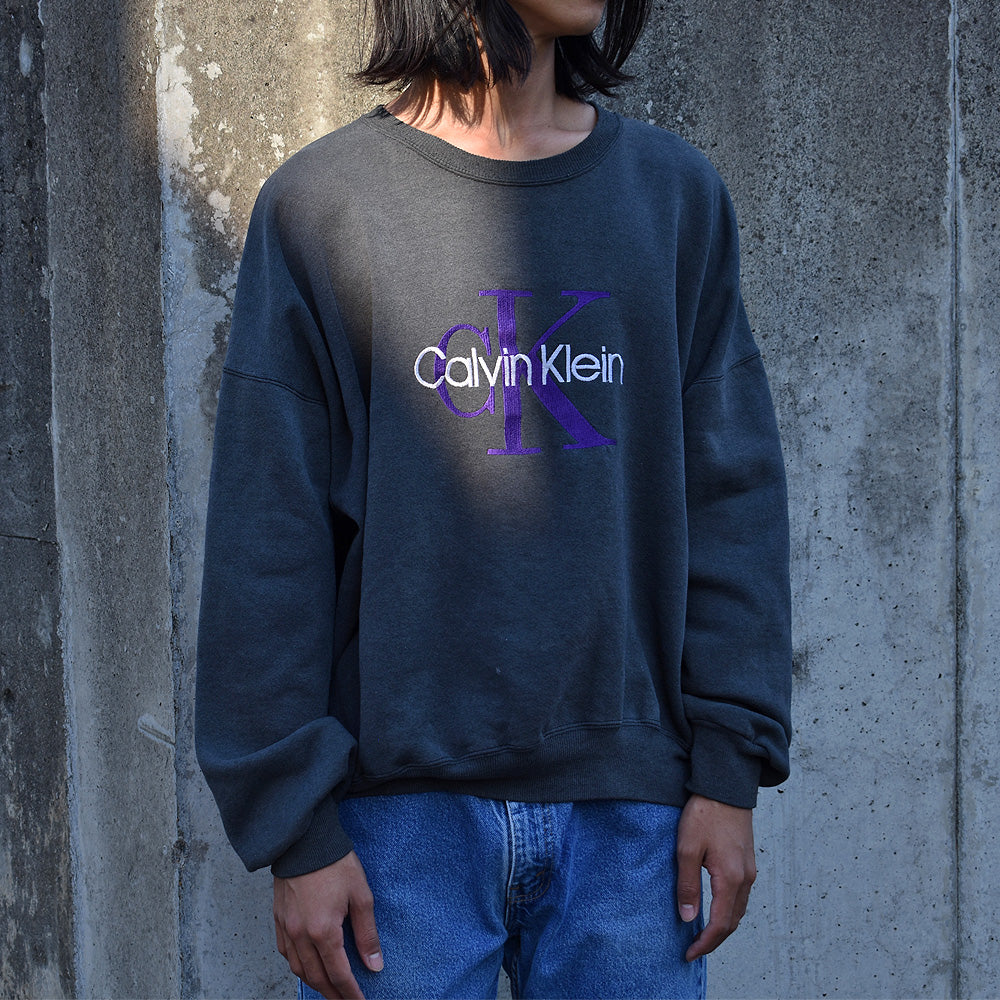 90’s ブートレグ Calvin Klein 刺繍ロゴ スウェット 231115H