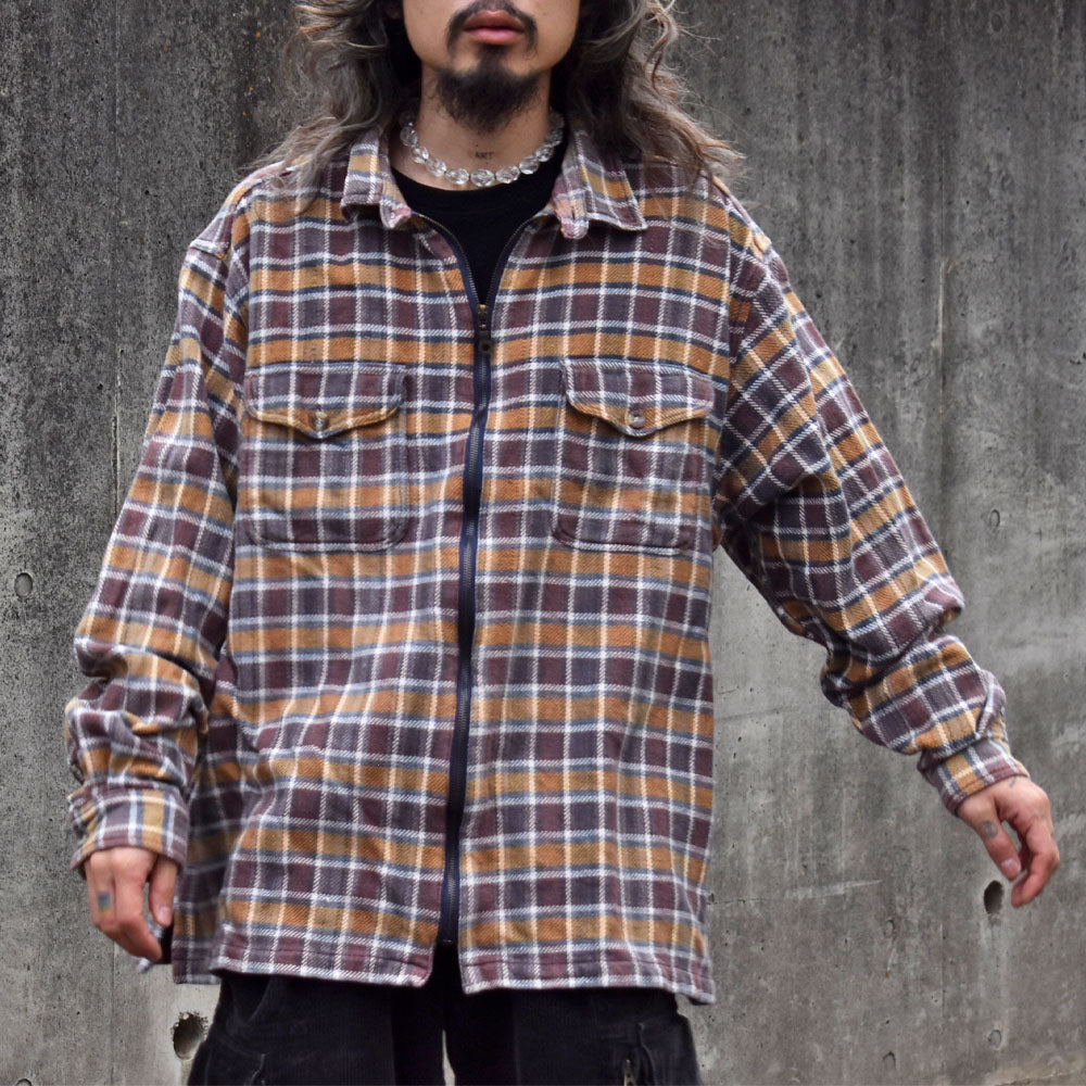 90’s UTILITY フランネル シャツジャケット 231211H