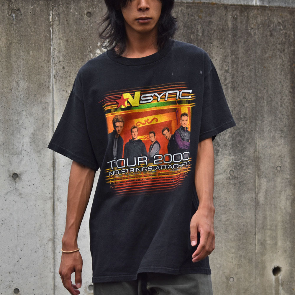Y2K NSYNC/イン・シンク "No Strings Attached Tour 2000" バンド Tシャツ 230715