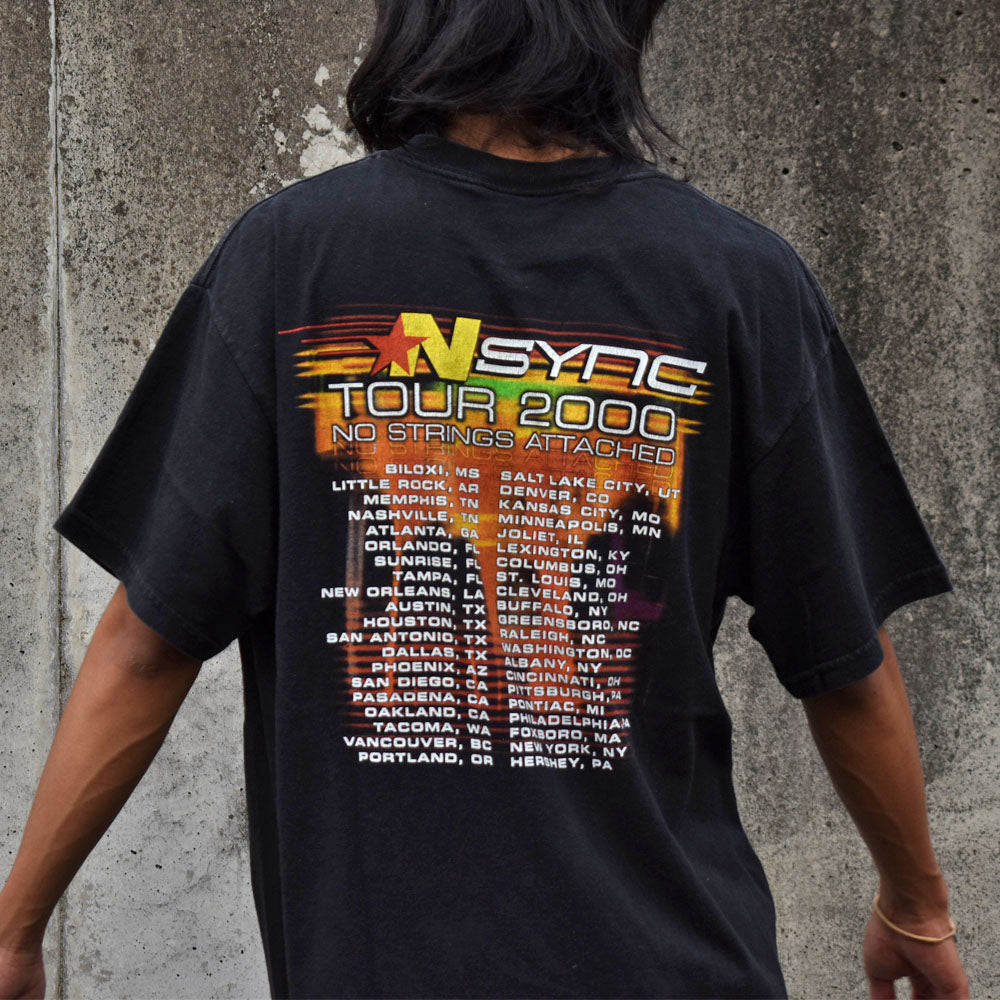 Y2K NSYNC/イン・シンク "No Strings Attached Tour 2000" バンド Tシャツ 230715