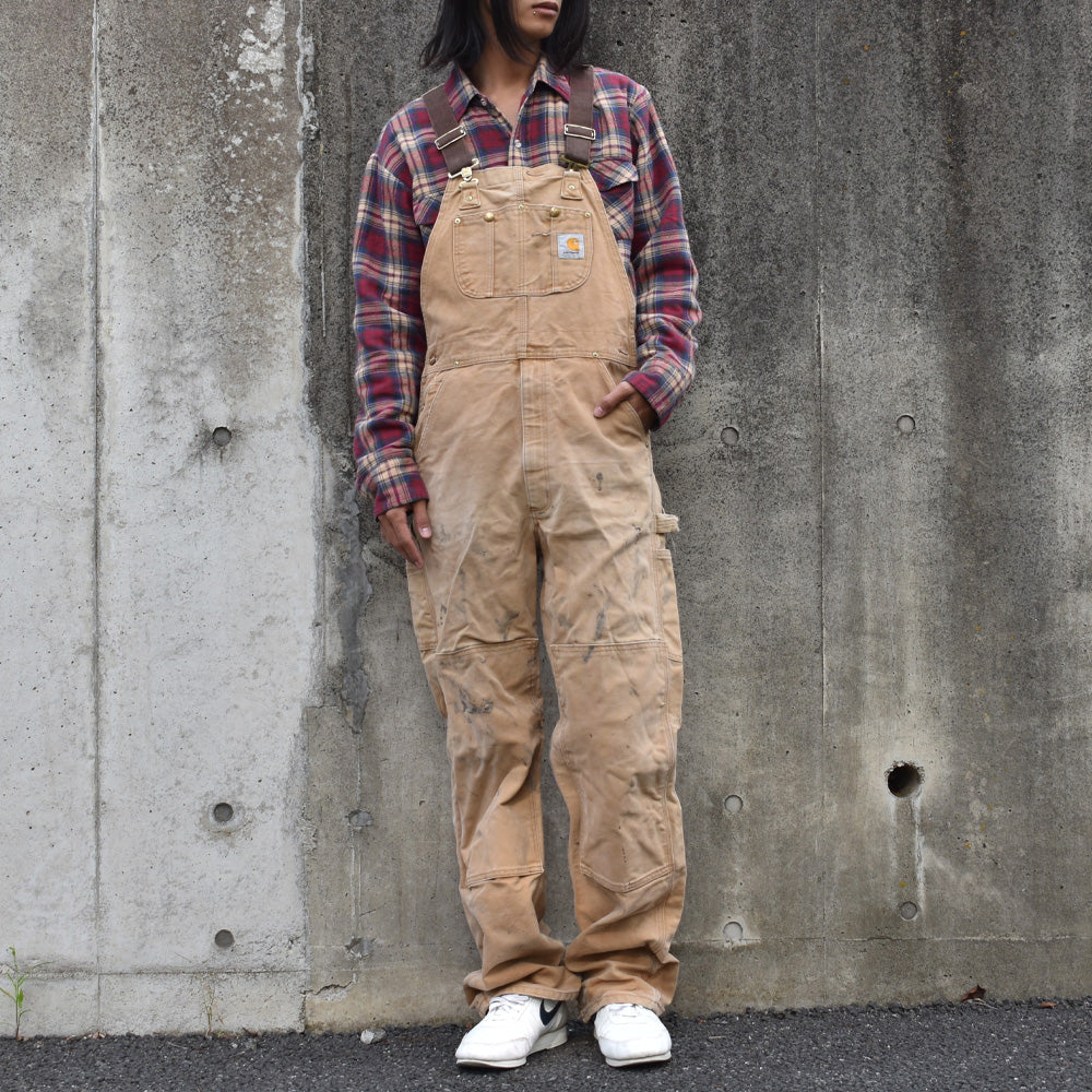 90’s Carhartt ダブルニー! ブラウンダック オーバーオール 231105
