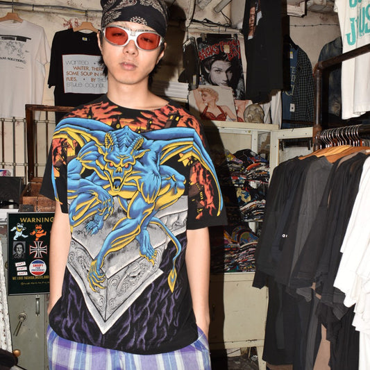 90's LIQUID BLUE "Gargoyle" AOP Tシャツ260714H