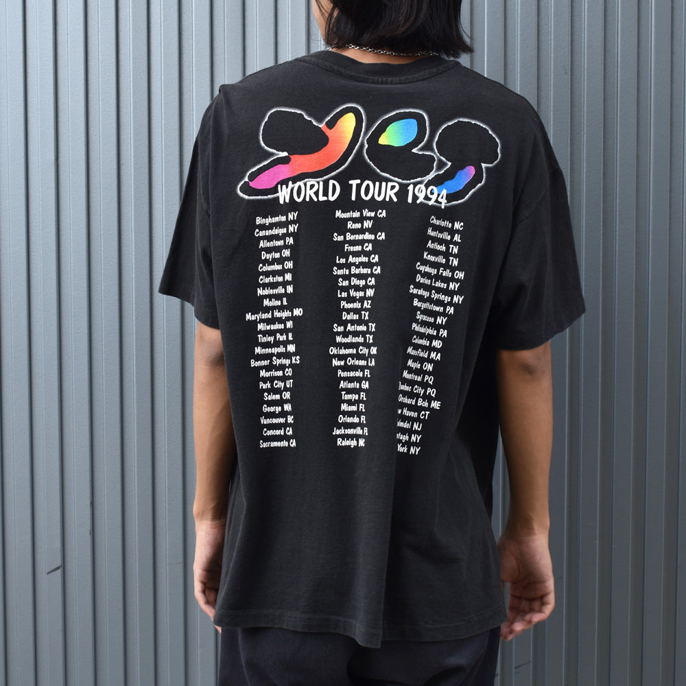 90's Yes “WORLD TOUR 1994” Peter Max アート ロック Tシャツ USA製 231002H