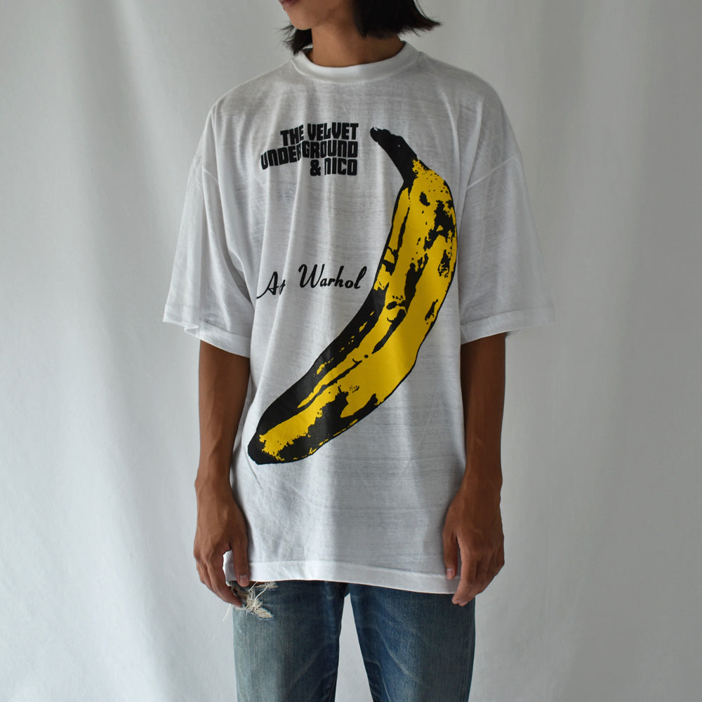 90's デッドストック! The Velvet Underground and Nico “Andy Warhol” バンドTシャツ EURO製 230928