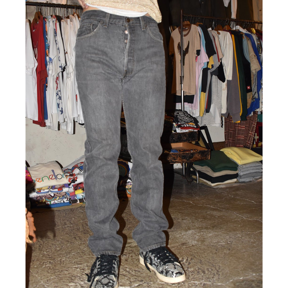 90's Levi's 501 先染めブラックデニム USA製 260904H