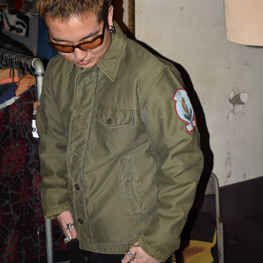 60's U.S.NAVY A-2 デッキジャケット 初期型 ステンシル入り 260109H