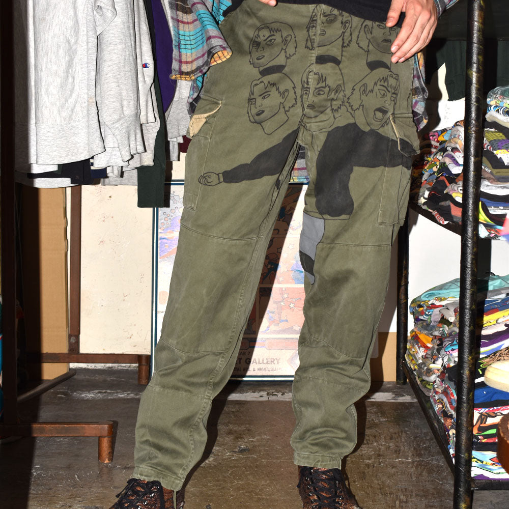 70’s French Army M-47 ハンドペイント ミリタリーパンツ 251007H