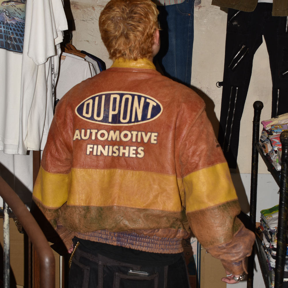 90’s Chase Authentics サンセットフェード レザー レーシングジャケット 251028H