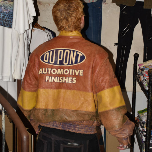 90’s Chase Authentics サンセットフェード レザー レーシングジャケット 251028H