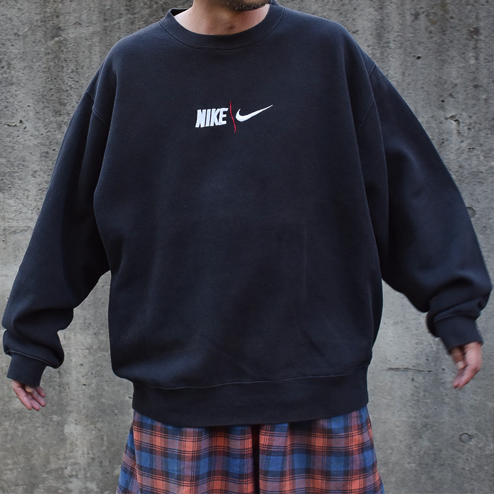 90’s NIKE XXLサイズ! swoosh 刺繍ロゴ スウェット 231005