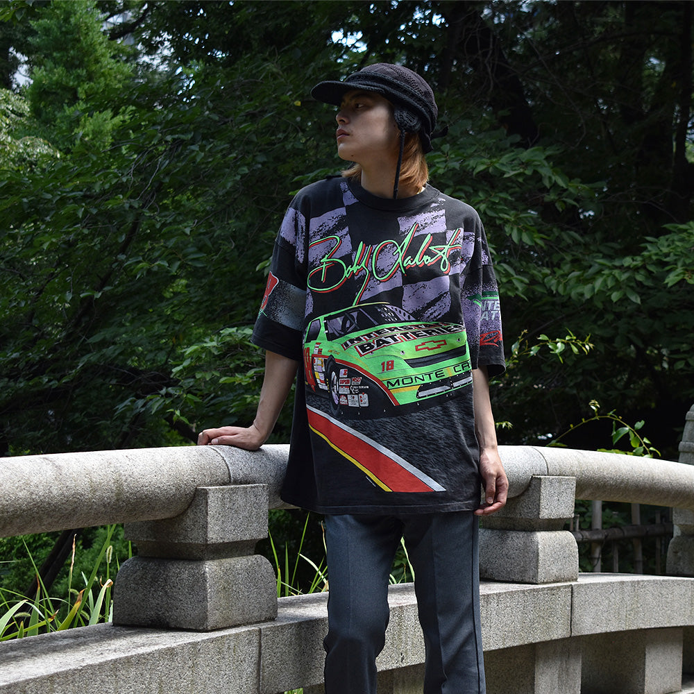 90's Motorsport Racing AOP!Tee USA製 220803H