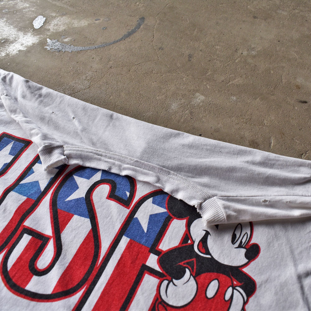 90's Disney/ディズニー “USA Mickey” Tシャツ 230329