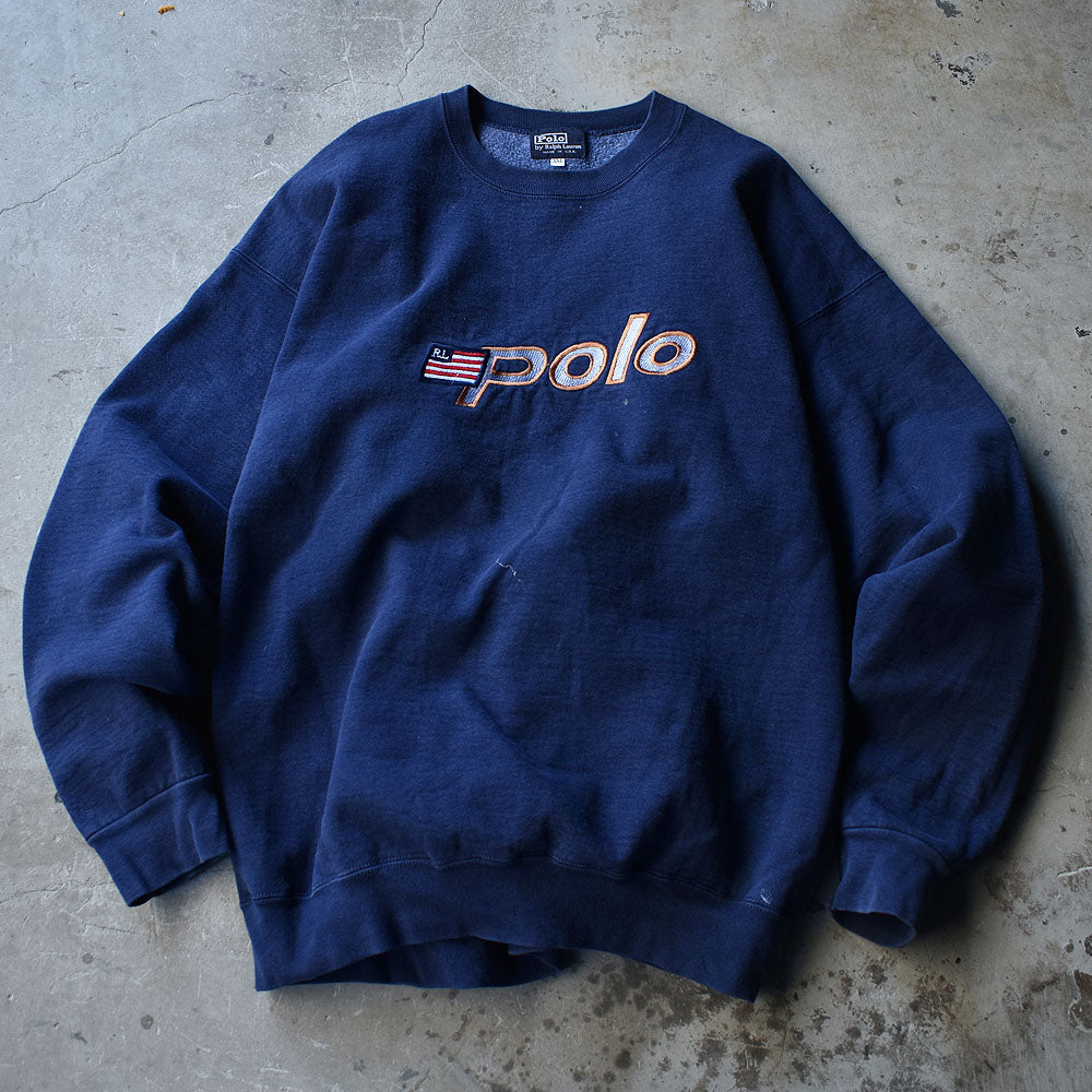 90’s ブートレグ Polo Ralph Lauren ロゴ刺繍 スウェット USA製 221102