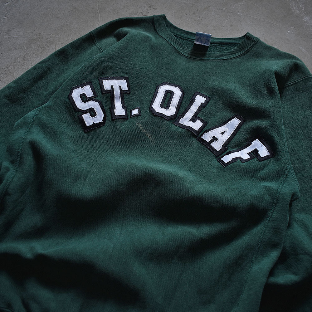 90’s Champion “ST.OLAF” ワッペン刺繡 RWスウェット USA製 221204