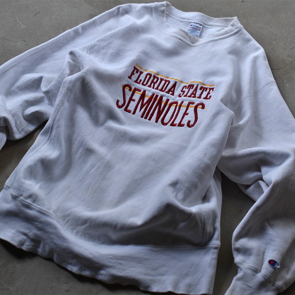 90's Champion/チャンピオン "Florida State Seminoles" 刺繍 RWスウェット USA製 220826