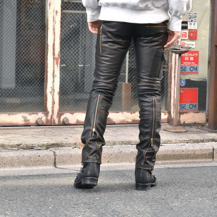 blackmeans レザージップパンツ 945-75GP06-5/945-77GP06-5