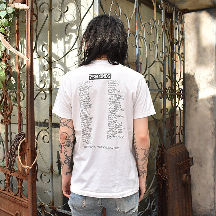 90's 7seconds "GIT NEKKID" ツアー ロック Tシャツ