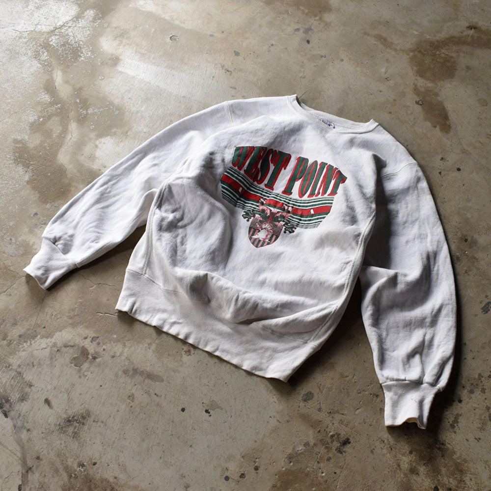 90’s mvp “USMA WEST POINT” ミリタリー リバースタイプ スウェット USA製 230312