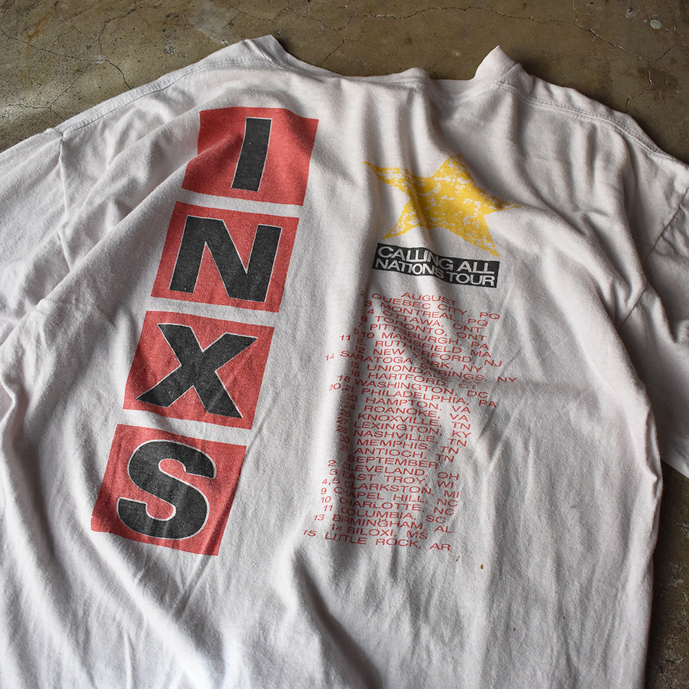 80's　INXS/インエクセス　"Calling All Nations" Tour　Tee　220824H