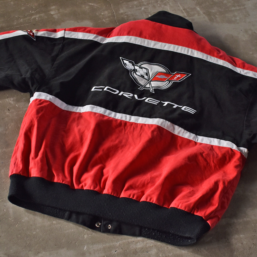 90's~ RACING CHAMPIONS APPAREL “Chevrolet Corvette” レーシングジャケット 230403