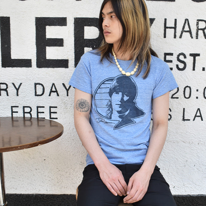 70's John Lennon 初期ビートルズ ロック Tシャツ