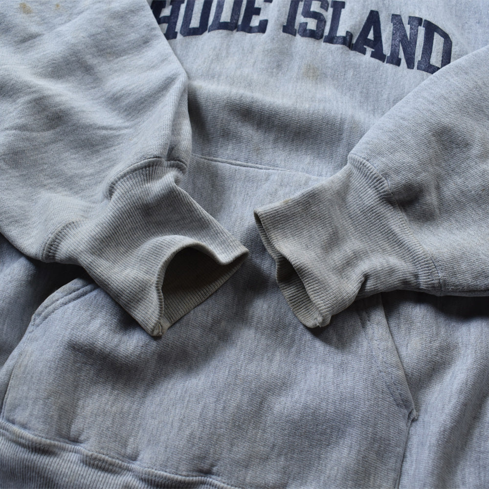 90's Champion/チャンピオン "RHODE ISLAND" カレッジプリント RWパーカー USA製 220828H