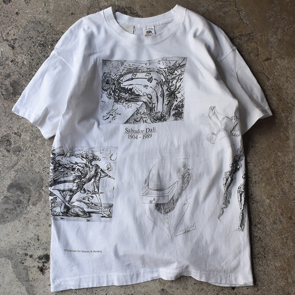 90's Salvador Dalí/サルバドール・ダリ マルチ! art Tee USA製 220606H