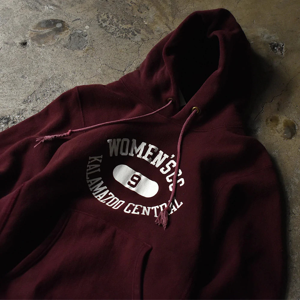 70's Champion/チャンピオン 単色タグ 三段プリント RWパーカー USA製