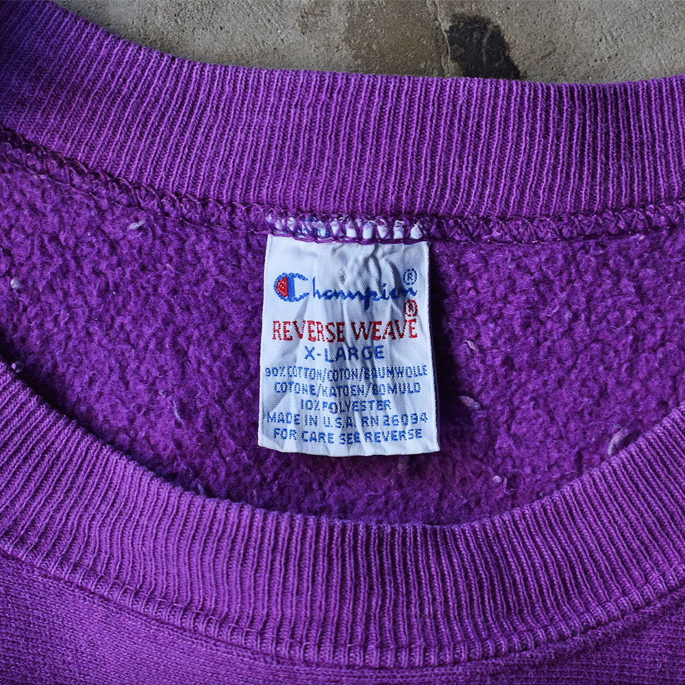 90's Champion/チャンピオン スクリプトロゴ刺繍 RWスウェット USA製 230213
