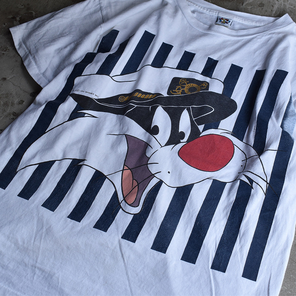 90's　Looney Tunes/ルーニー・テューンズ ”Marin Sylvester Cat” Tee　USA製　220607