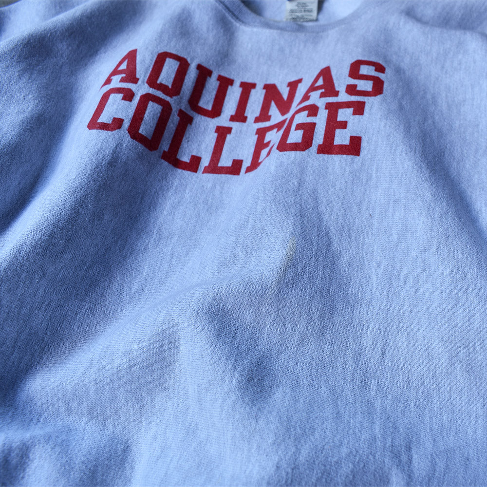 90’s Champion "Aquinas College" 2段プリント RWスウェット 221021
