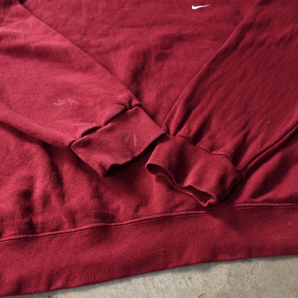 Y2K NIKE 刺繍 small swoosh logo RED スウェット 230331