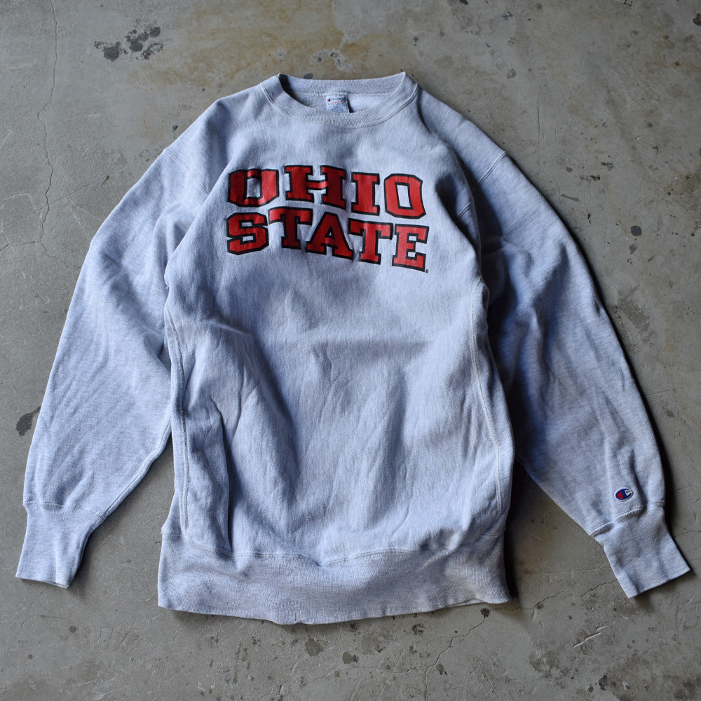 90’s Champion “Ohio State” 2段プリント RWスウェット 221104
