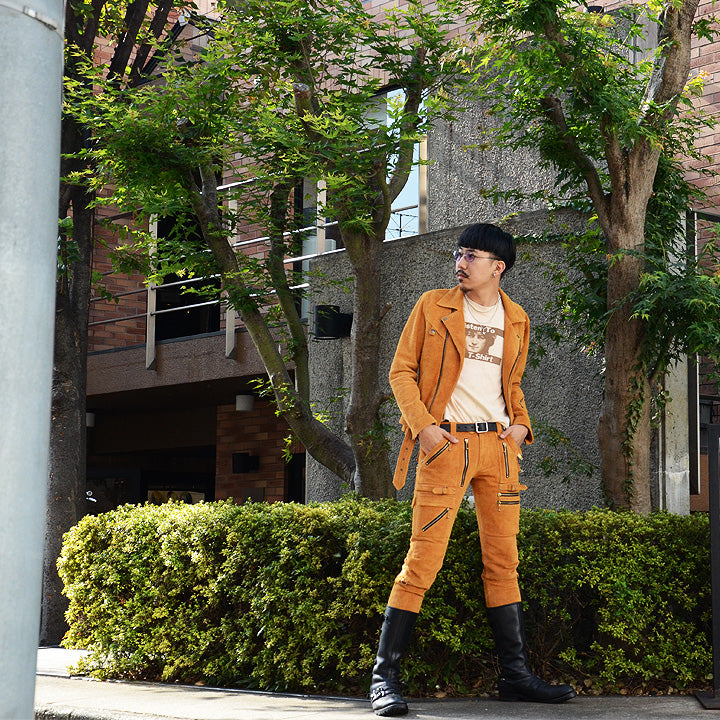 blackmeans スエード ライダースJKT