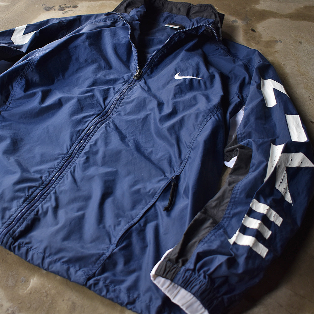 90's NIKE/ナイキ 袖プリ! ナイロンジャケット 230414