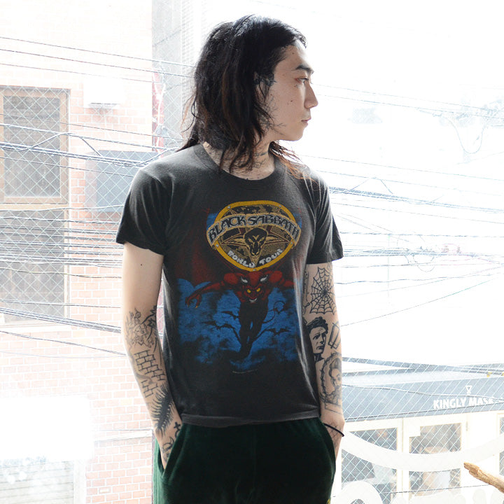 80's BLACK SABBATH/ブラック・サバス "悪魔の掟" ワールドツアーTシャツ コピーライト入り USA製 210920