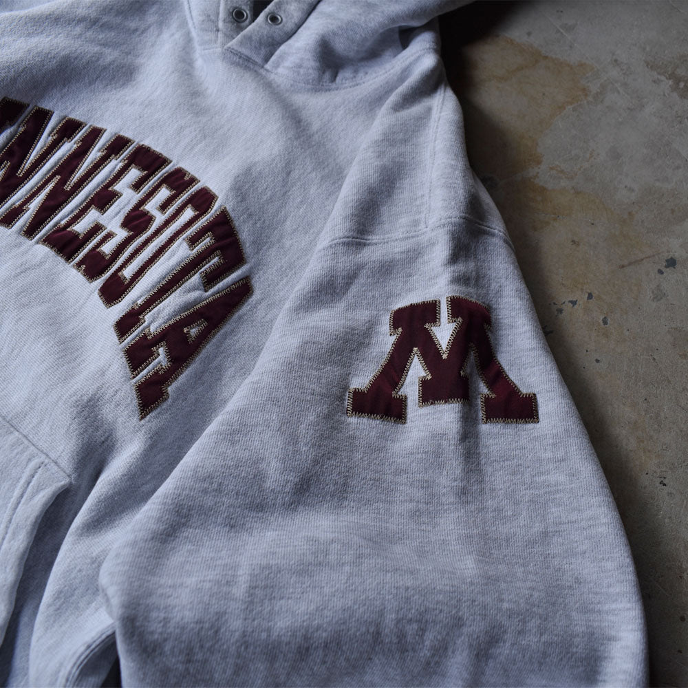 Y2K Champion/チャンピオン “MINESOTA” ワッペン刺繍 RWパーカー 221207