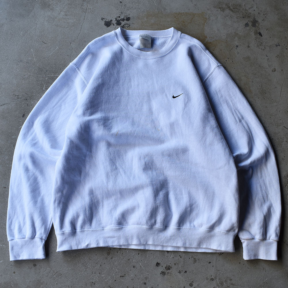 Y2K NIKE 刺繍 small swoosh logo WHT スウェット 221213