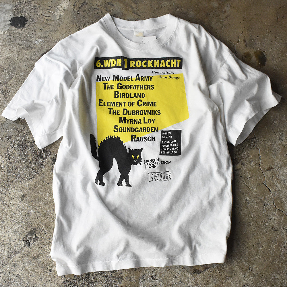 90's "6. WDR 1 Rocklife Rocknacht 1990" フェス ロック Tシャツ 220831H