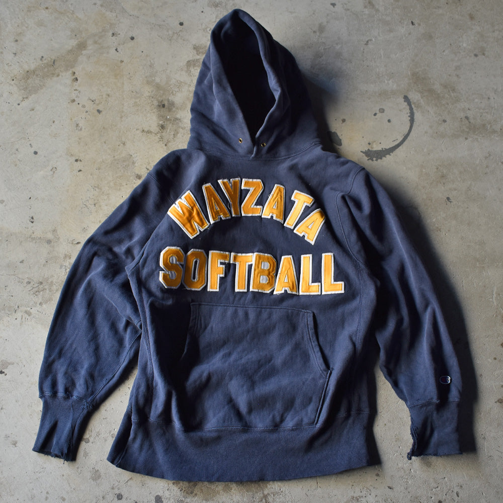 90's　Champion/チャンピオン “WAYZATA SOFTBALL” RWパーカー　USA製　230104