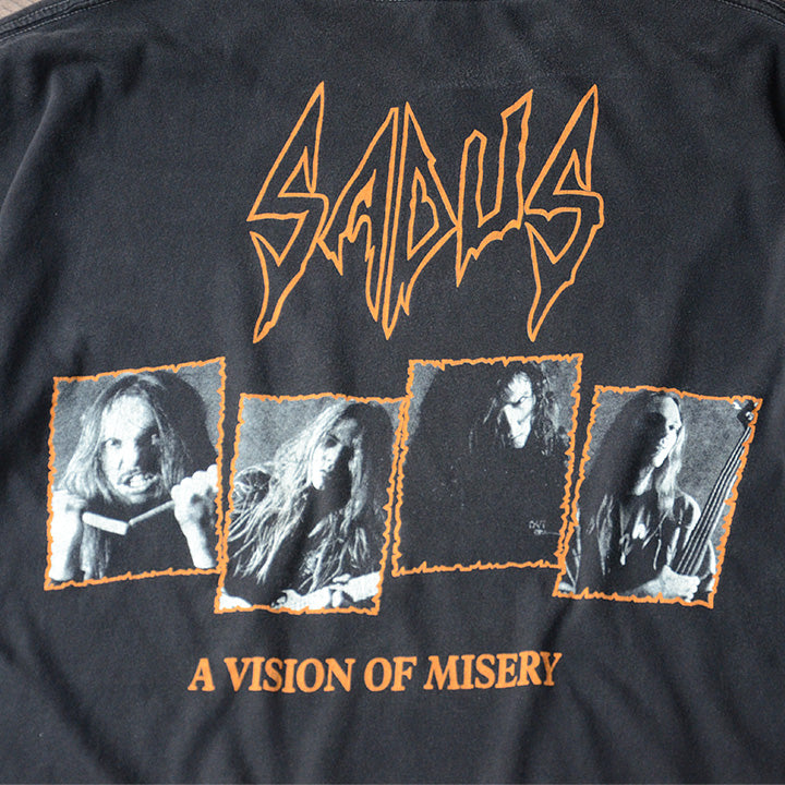 90's　SADUS/セイダス　"A Vision of Misery" Tシャツ　コピーライト入り　