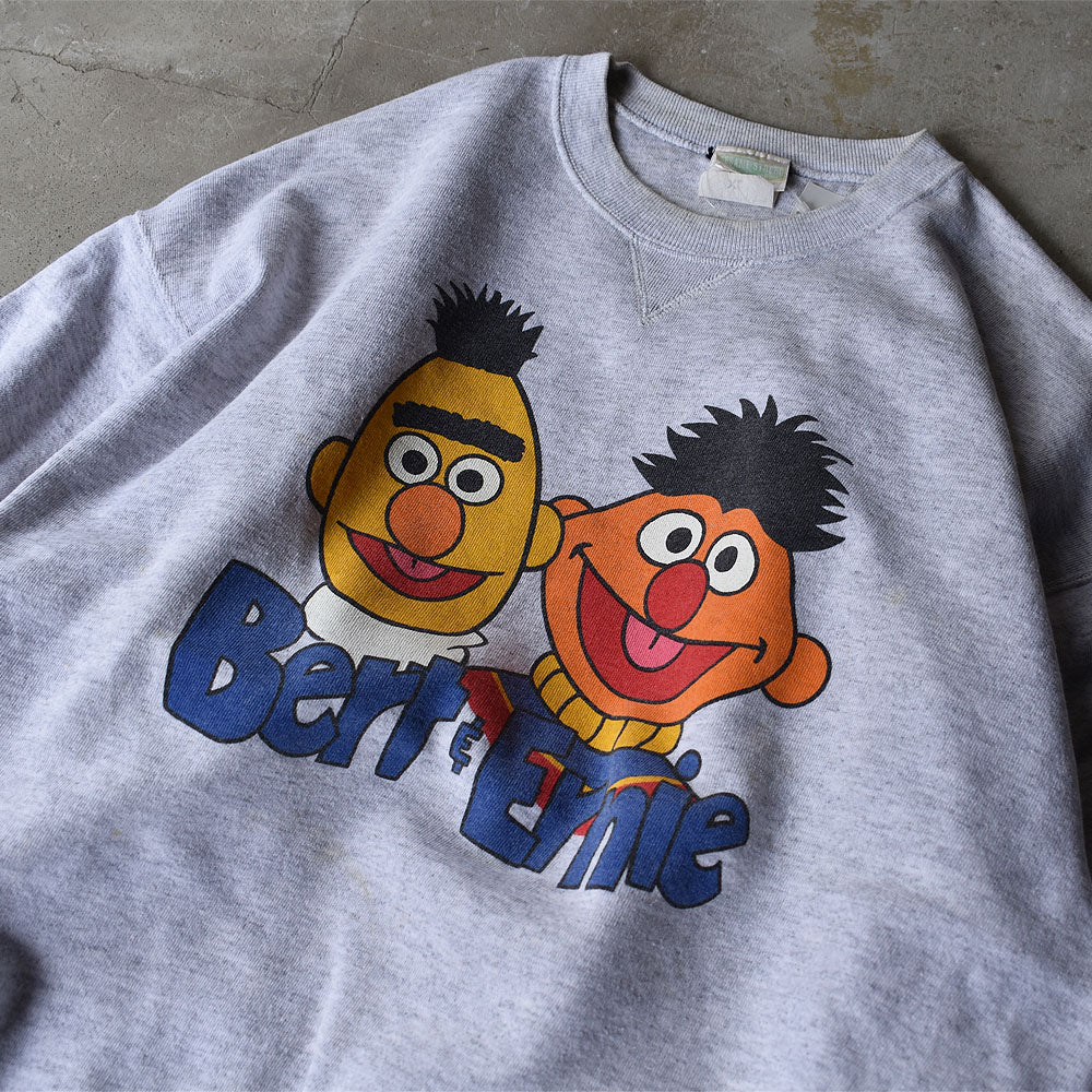 90's Sesame Street/セサミストリート "Bert&Ernie" スウェット USA製 221026