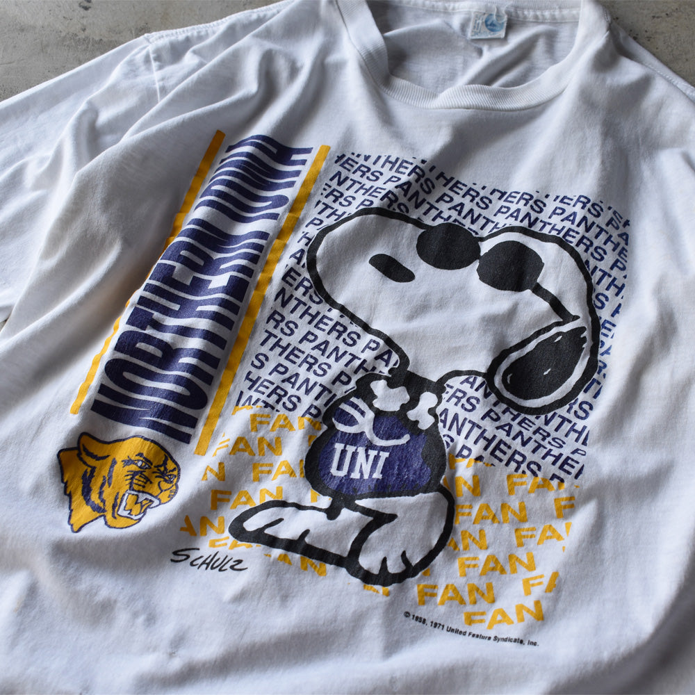 80’s　University of Northern Iowa “SNOOPY（Joe Cool）” カレッジ Tee　USA製　220710