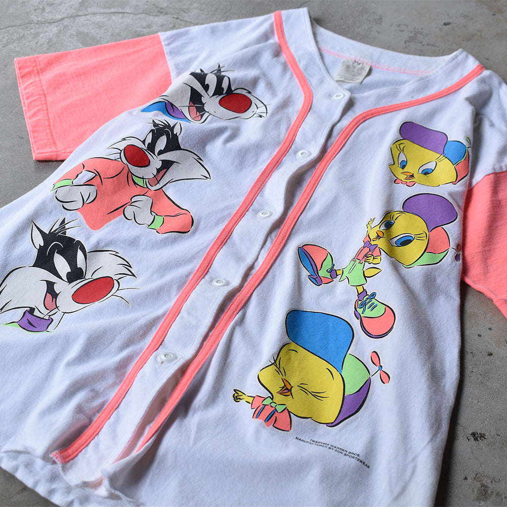 90's Looney Tunes/ルーニー・テューンズ ベースボールシャツ 220711