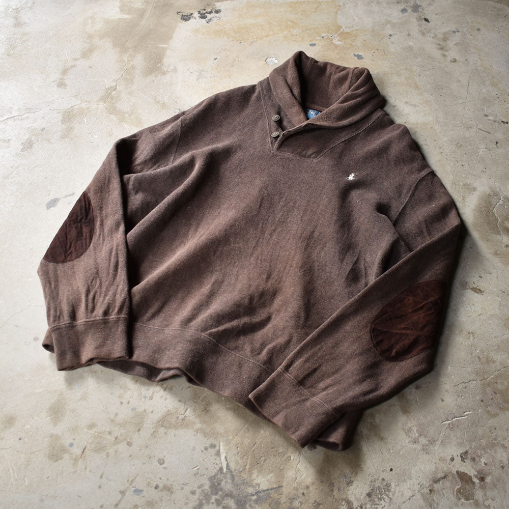 Polo Ralph Lauren/ポロ ラルフローレン エルボーパッチ ショールカラー プルオーバー 230303