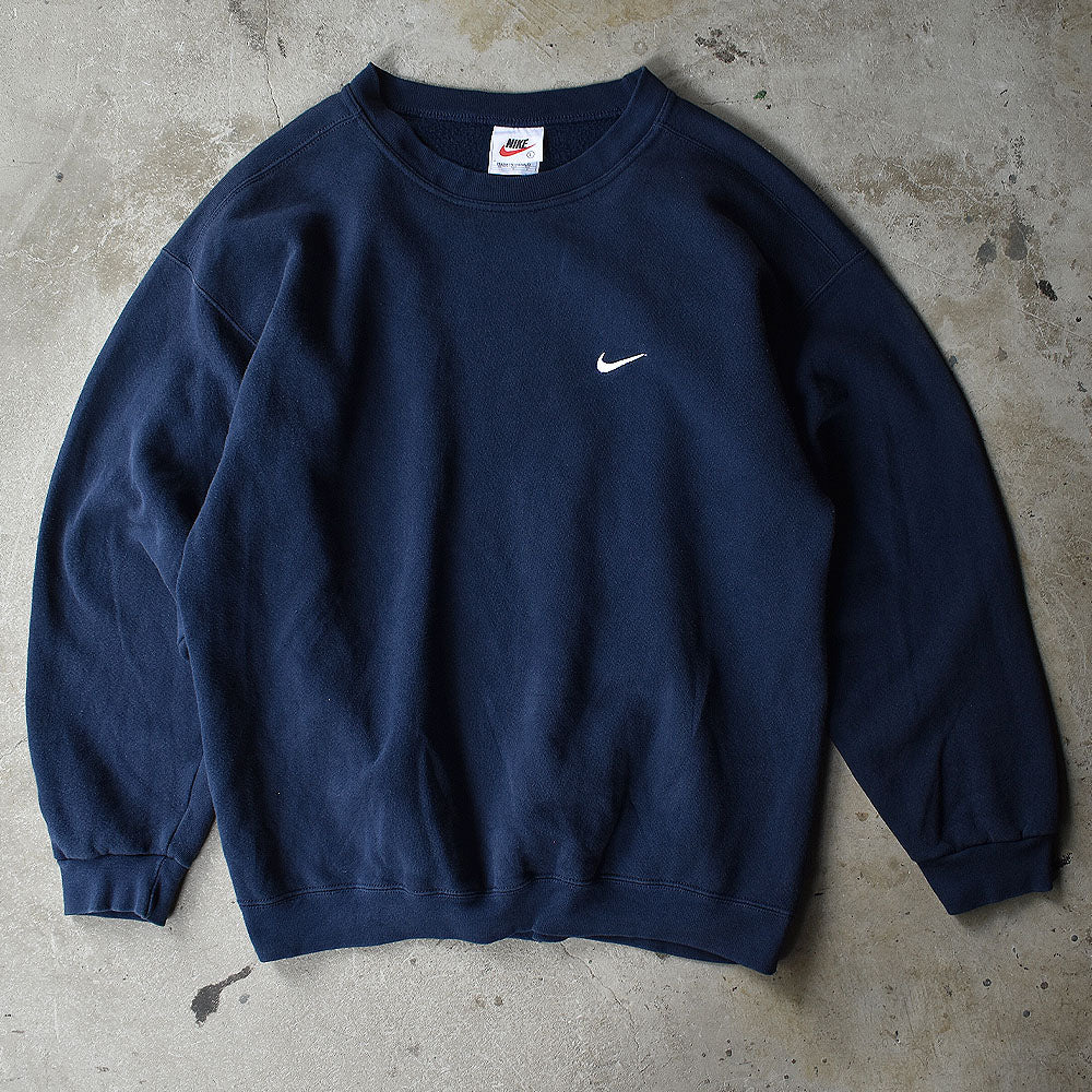 90's NIKE/ナイキ small swoosh logo スウェット 220426
